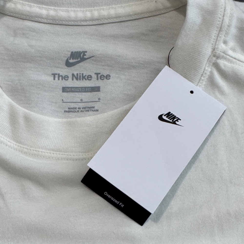 Nike White Tee with Rhinestone Script - Picture 6 of 6